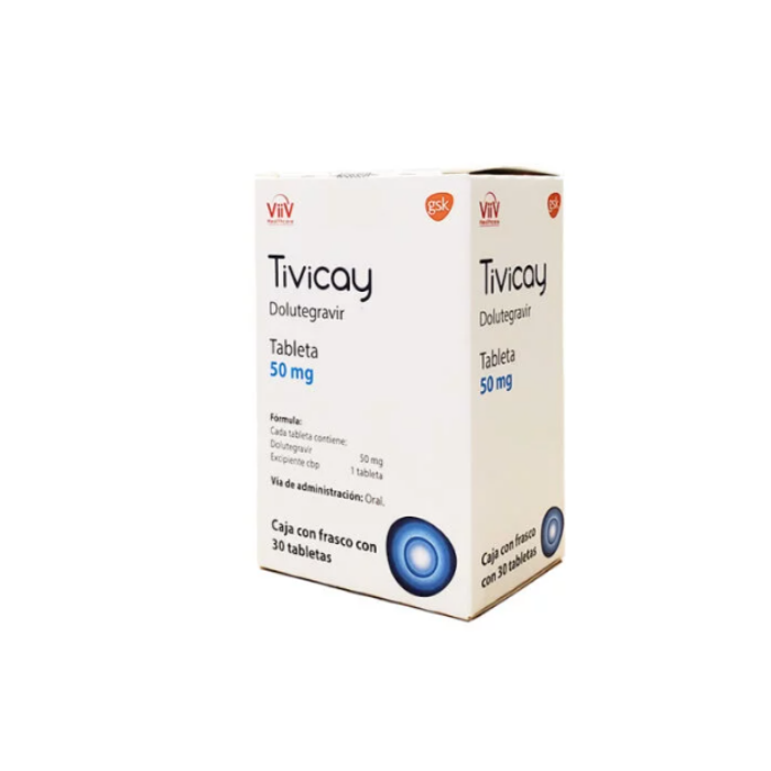 Tivicay 50 mg Caja con Frasco con 30 Tabletas