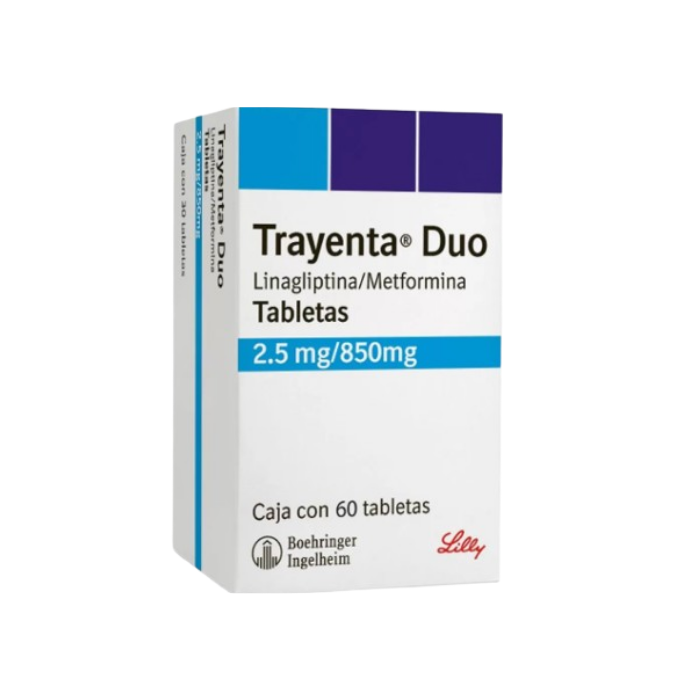 Trayenta Duo 2.5 / 850 mg Caja c/60 Tabletas