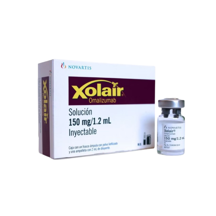 Xolair Solución 150 mg/1.2 ml Inyectable Caja c/1 Frasco Ámpula