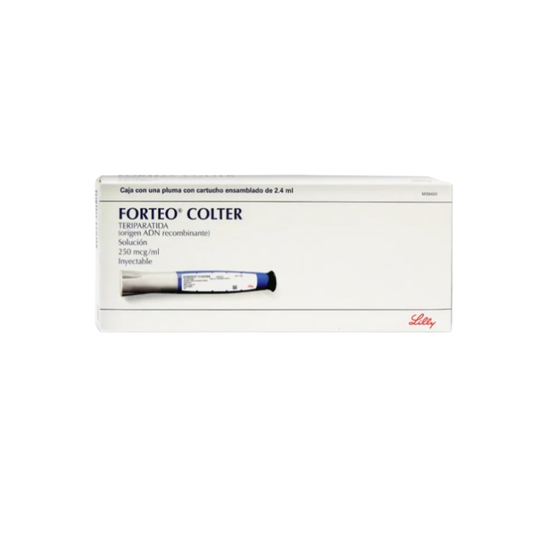 Forteo Colter Solución Inyectable 250 mcg/ml Caja c/Pluma 2.4 ml
