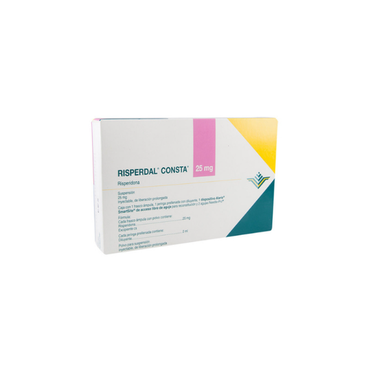 Risperdal Consta 25 mg Solución Inyectable Caja con FAM