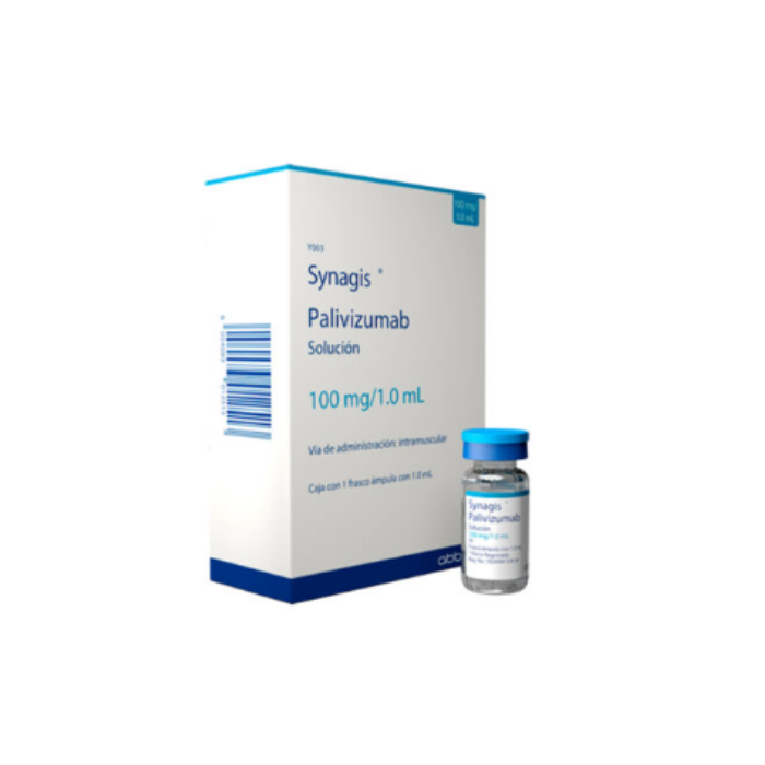 Synagis 100 mg/ 1 ml Solución Inyectable Caja con Frasco ámpula
