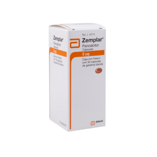 Zemplar 2 mcg Caja con 30 Cápsulas